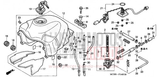 RESERVOIR A CARBURANT XL650V6 de 2006
